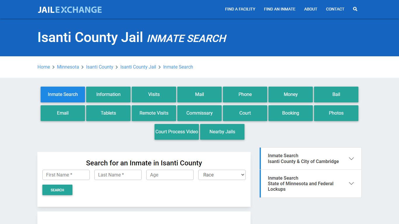 Isanti County Jail, MN Inmate Search: Roster & Mugshots - Jail Exchange